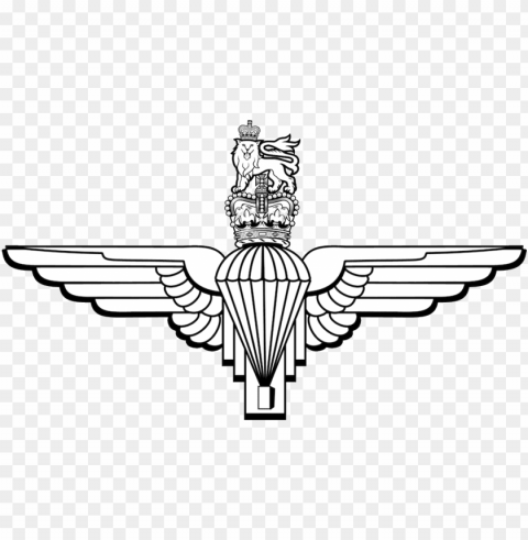 logo of the parachute regiment - parachute regiment logo vector Isolated Design Element in Clear Transparent PNG