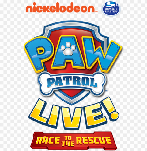 logo paw patrol - paw patrol live logo Transparent Background PNG Isolated Icon