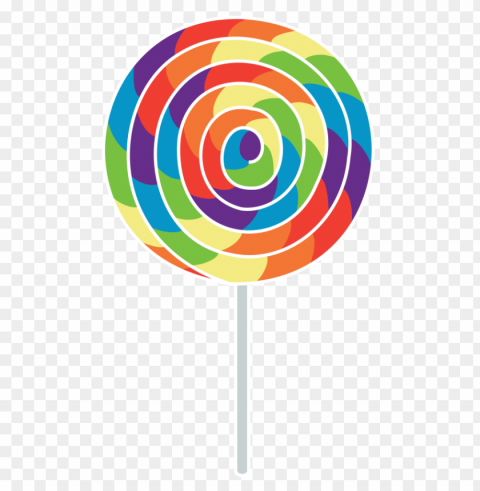 lollipop food image PNG Graphic Isolated on Clear Backdrop