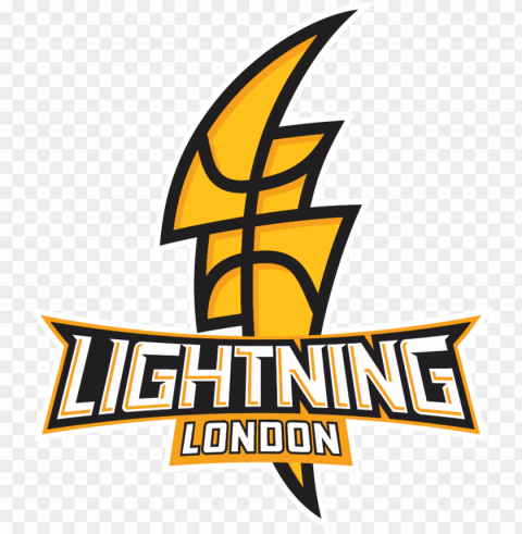 london lightning logo - london lightning basketball Isolated PNG on Transparent Background