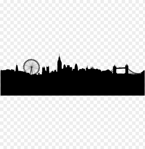 london skyline silhouette CleanCut Background Isolated PNG Graphic PNG transparent with Clear Background ID bd493db3