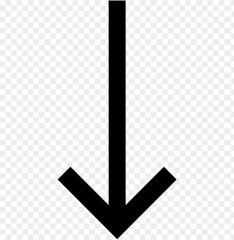 Long Arrow Down - Down Arrow Clip Art Free PNG Images With Alpha Channel