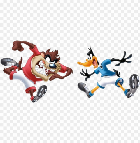 looney tunes playing football clipart - looney toons soccer player High-definition transparent PNG