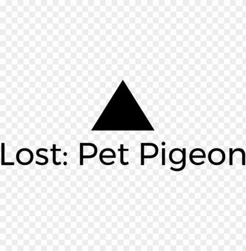 lost pet pigeon logo black Transparent Cutout PNG Isolated Element