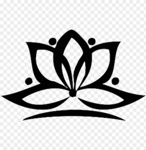 lotus flower temporary tattoo - lotus flower Alpha channel transparent PNG