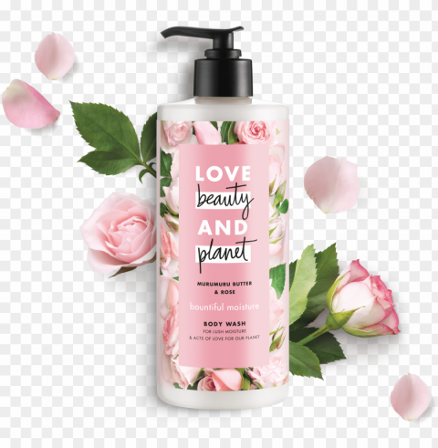 love beauty and planet murumuru butter & rose body - love beauty planet body wash PNG images with alpha transparency diverse set