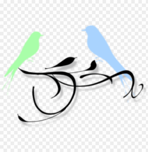 Love Birds Isolated Subject With Transparent PNG