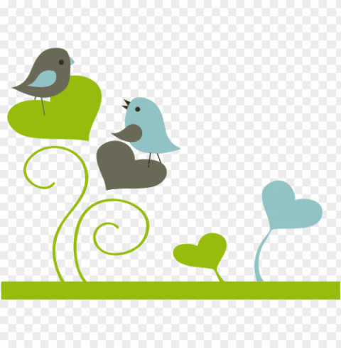 love birds illustration Transparent PNG Artwork with Isolated Subject