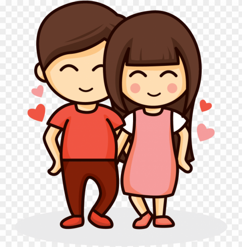 love couple drawing romance hug - romantic cartoon couple hu Transparent PNG art