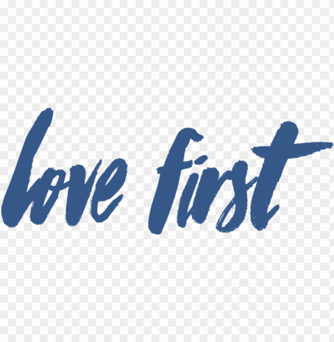 Love first Word Text Lettering Clear Background PNG Isolated Graphic Design