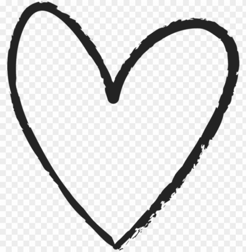 love hand drawn heart symbol outline - hand drawn heart clipart HighQuality PNG Isolated Illustration