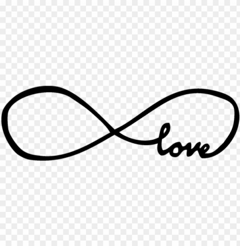 love infinity forever - infinity love Isolated Graphic on Clear PNG