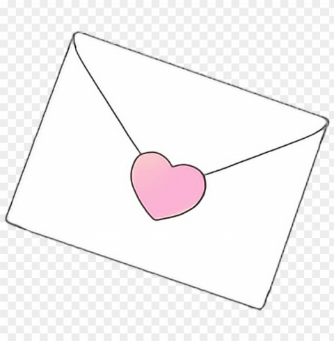 love letter loveletter envelope animation cute kawaii - heart PNG Image with Isolated Graphic