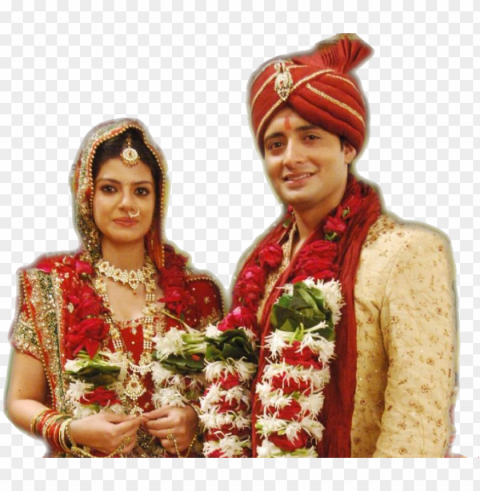 love marriage - indian wedding couple HighQuality PNG Isolated on Transparent Background