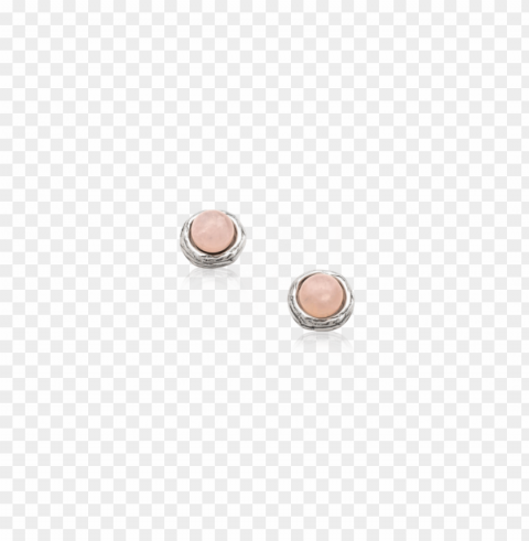 love nest earjackets rose quartz Isolated Subject in Transparent PNG Format
