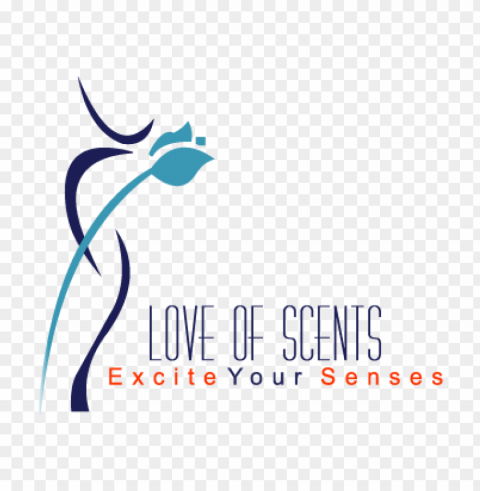 love of scents vector logo Isolated Element on HighQuality Transparent PNG