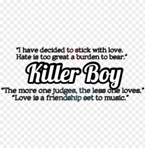 love and boy - killer boy hd Clear Background Isolated PNG Illustration