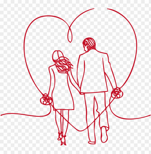 love significant other drawing - parejas enamorados dibujos ClearCut Background PNG Isolated Element
