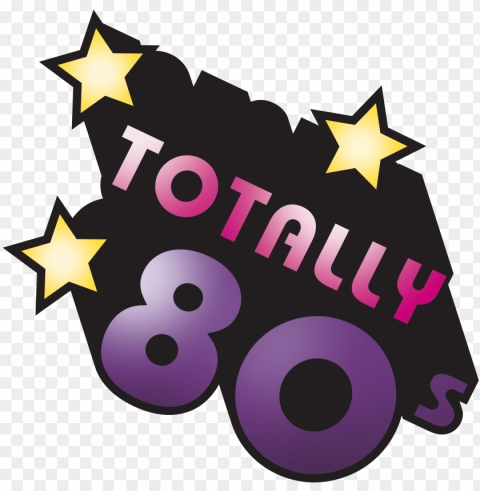 Love The 80s Isolated Item With Clear Background PNG