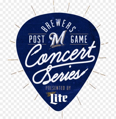 love the brewer's concert series logo - milwaukee brewers Clear Background Isolated PNG Illustration