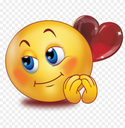 loving smiley Transparent PNG Isolated Object with Detail