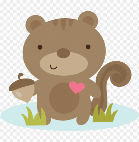 Lovingsquirrels Clean Background Isolated PNG Character