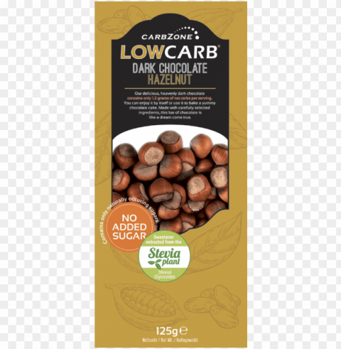 low carb dark hazelnut chocolate 125g - carbzone PNG without watermark free PNG transparent with Clear Background ID 2e786cbc