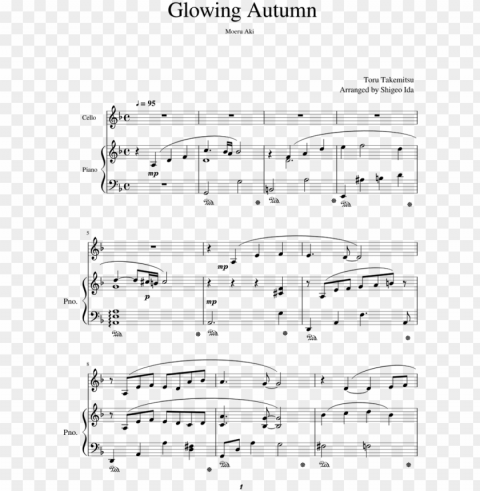 Lowing Autumn - Toru Takemitsu - Music PNG Image With Transparent Isolated Graphic Element