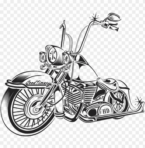 lowrider drawing at getdrawings - old school harley drawi Isolated Artwork on Clear Transparent PNG