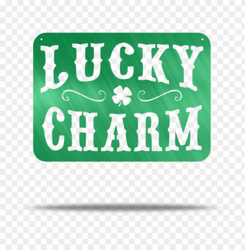 lucky charm steel wall sign art - desi PNG Image with Transparent Isolated Graphic Element