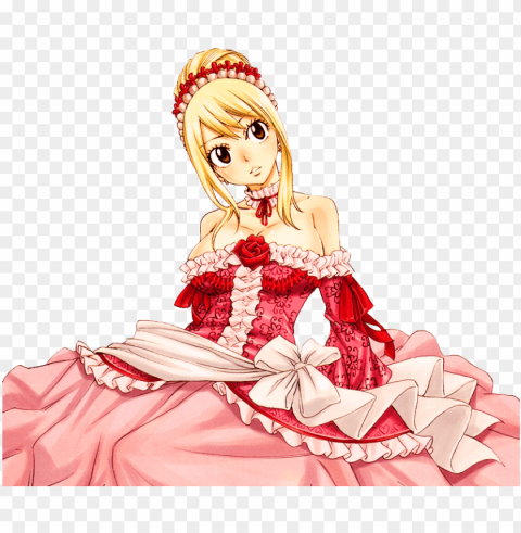 lucy heartfilia ball gow Isolated PNG Object with Clear Background