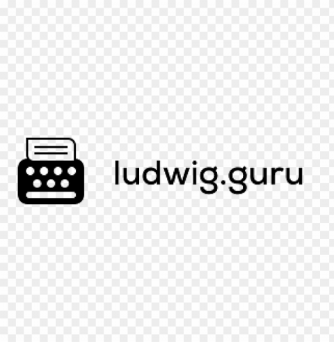 ludwig guru logo PNG transparent elements complete package