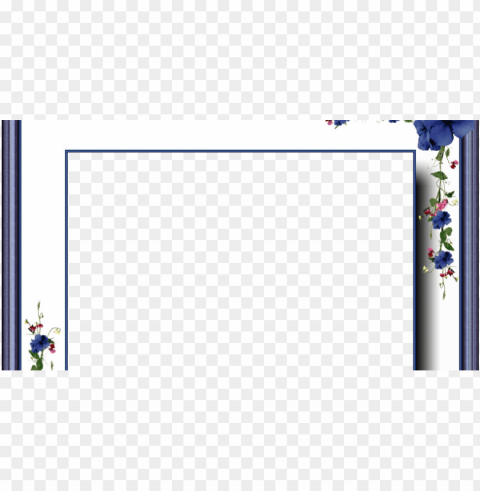 lugar encantado da neli moldura azul com flores again - molduras de fotos azul Clear background PNG images comprehensive package