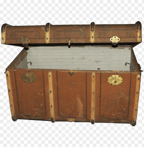 luggage old suitcase steamer trunk chest - suitcase PNG Graphic with Clear Isolation
