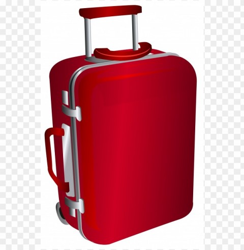 luggage Isolated Artwork on Clear Background PNG