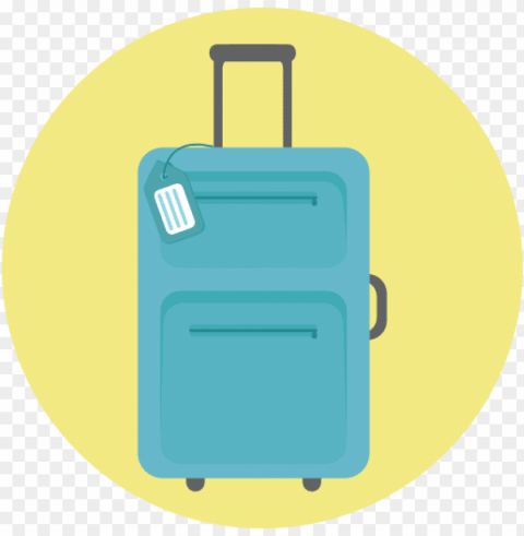 luggage Isolated Artwork on Clear Transparent PNG