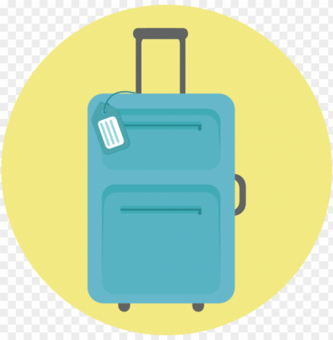 Luggage Isolated Artwork On Clear Transparent PNG