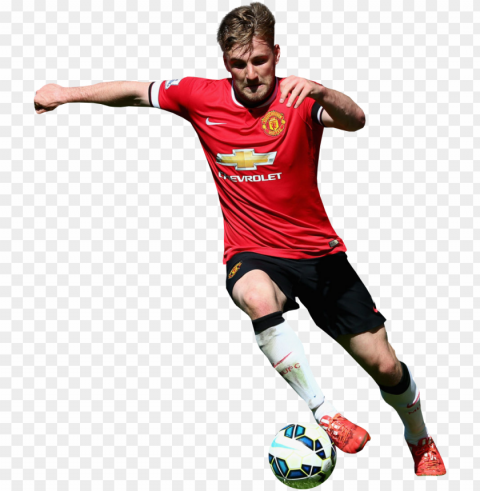 luke shaw render - manchester united team Transparent Background Isolated PNG Item