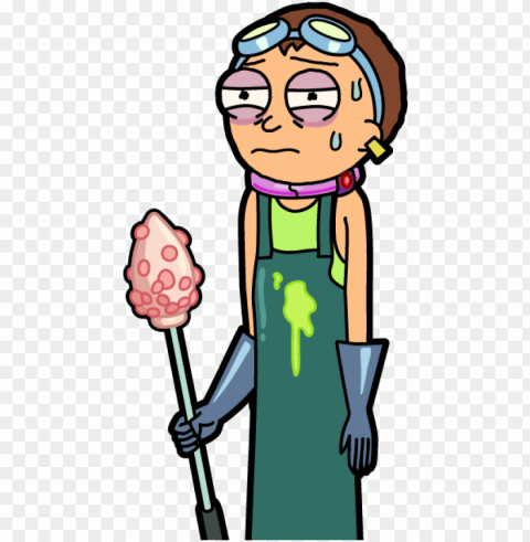 lumbus slave morty - plumbus worker morty HighQuality Transparent PNG Element