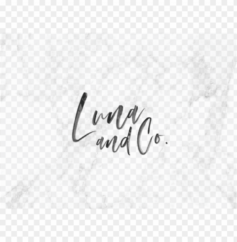 luna and co web-01 - handwriti Isolated Element in Clear Transparent PNG