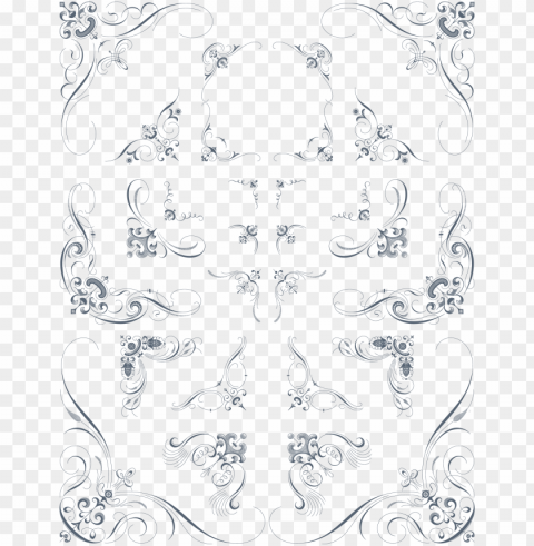 luxurious flourishes vector pack - illustratio PNG for presentations