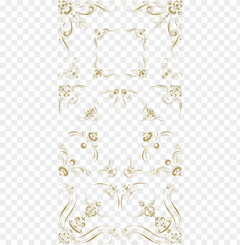 luxurious flourishes vector pack - motif Clear background PNG images bulk