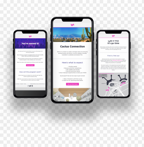 lyft emails built with stensul - iphone Isolated Object in HighQuality Transparent PNG