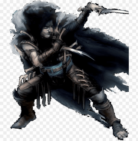 m halfling rogue assassin cloak daggers eldritch knight - halfling rogue assassi HighQuality Transparent PNG Object Isolation PNG transparent with Clear Background ID 8bc0fb23