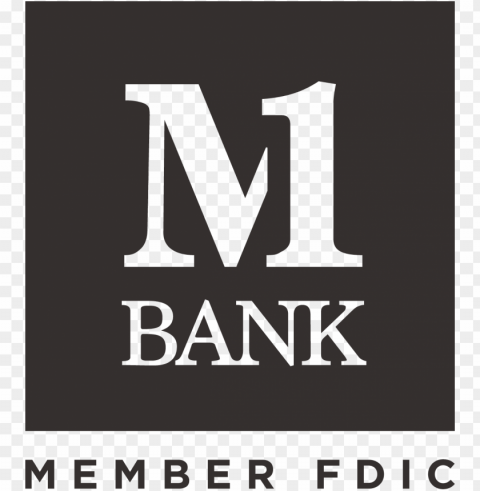 m1 bank logo dark primary - poster PNG objects