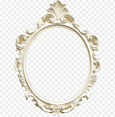 m869 - mirror frame desi Isolated Illustration in HighQuality Transparent PNG