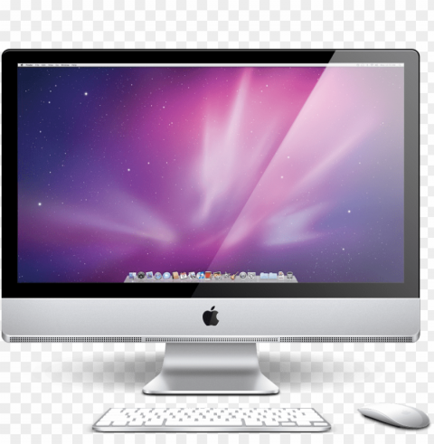 mac desktop Isolated Object on Transparent Background in PNG