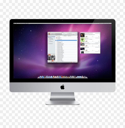 mac desktop Isolated Object with Transparency in PNG