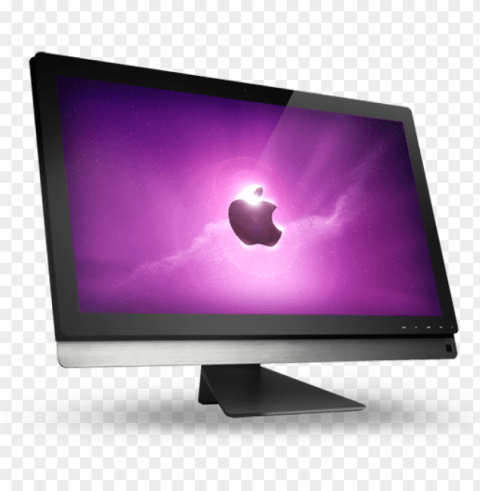 mac laptop Clean Background Isolated PNG Illustration