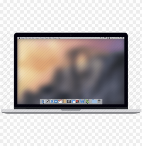 mac laptop PNG Image with Clear Background Isolated
